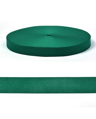 Тесьма вязаная окантовочная 22мм цв.123 т.зеленый арт. МГ-125145-1-МГ1037826