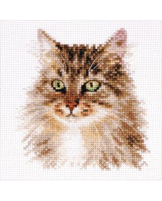 Набор для вышивания АЛИСА Сибирская кошка 11х12 см арт. МГ-124723-1-МГ1039667