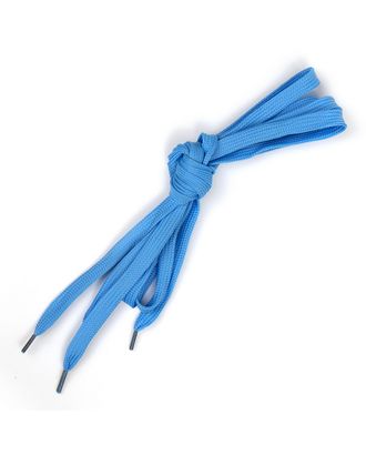 Шнурки TBY плоские 08мм цв.голубой длина 130 см уп.10шт арт. МГ-125027-1-МГ1040640