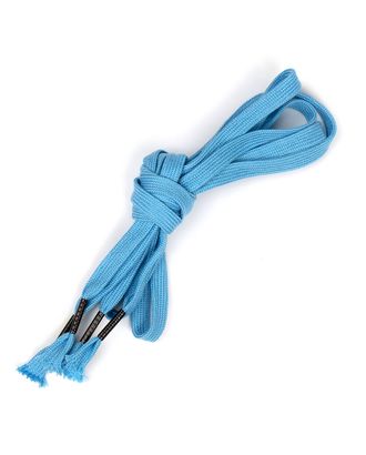 Шнурки TBY плоские 10мм цв.голубой длина 130 см уп.10шт арт. МГ-125162-1-МГ1040662