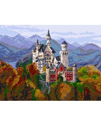 Рисунок на канве МАТРЕНИН ПОСАД - 1898 Замок в Баварии арт. МГ-126183-1-МГ1054783
