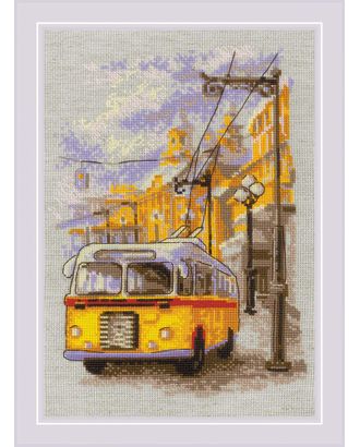 Набор для вышивания РИОЛИС Старый троллейбус 21х30 см арт. МГ-126348-1-МГ1056824