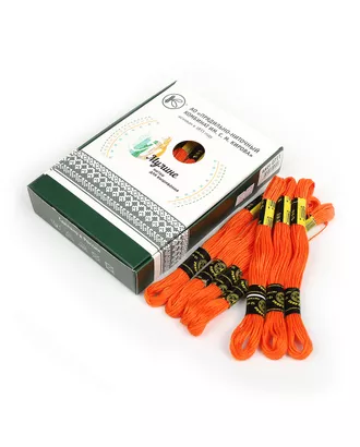 Купить Пнк Нитки мулине цв.0711 т.оранжевый 24х8 С-Пб арт. МГ-130685-1-МГ1071452 оптом в Казахстане