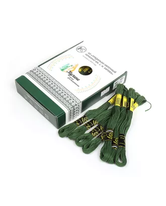 Купить Пнк Нитки мулине цв.3805 зеленый 24х8 С-Пб арт. МГ-130689-1-МГ1071483 оптом в Казахстане