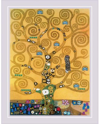 Набор для вышивания РИОЛИС РТ Древо жизни, по мотивам картины Г.Климта 30х40 см арт. МГ-129192-1-МГ1072265