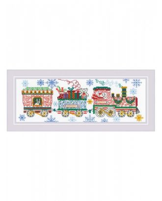 Набор для вышивания РИОЛИС Новогодний поезд 30х10 см арт. МГ-133067-1-МГ1687612