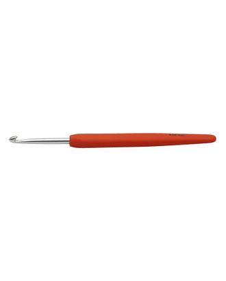 Крючок для вязания с эргономичной ручкой Knit Pro 30909 Waves 4мм, алюминий, серебристый/мандарин арт. МГ-18360-1-МГ0174031