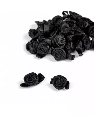 Купить Аппликации пришивные декоративные Розочки цв.черный арт. МГ-113996-1-МГ0196280 оптом в Казахстане