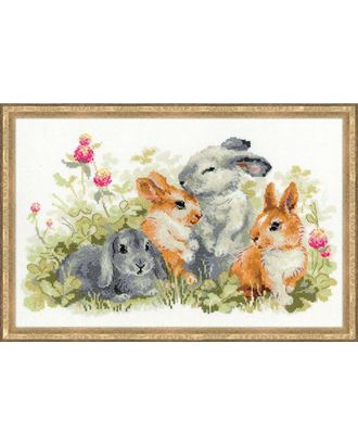 Набор для вышивания РИОЛИС Забавные крольчата 40х25 см арт. МГ-26841-1-МГ0210096