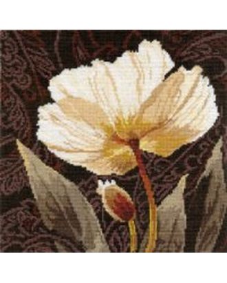 Набор для вышивания АЛИСА Белые цветы. Залитый светом 25х25 см арт. МГ-26969-1-МГ0210422