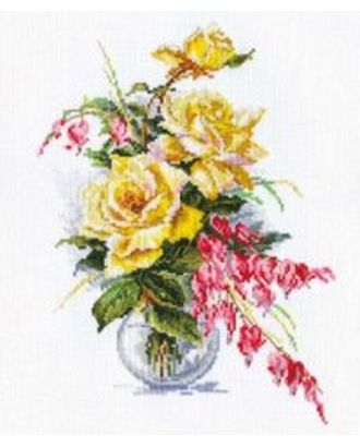 Набор для вышивания АЛИСА Желтые розы 21х29 см арт. МГ-26972-1-МГ0210425