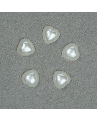 Полужемчужины перламутр в форме Сердца 6х6 мм цв.43 молочный уп.500г (9000шт) упак (1 упак) арт. МГ-130123-1-МГ0252405
