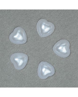 Полужемчужины перламутр в форме Сердца 8х8 мм цв.41 белый уп.500г (4600шт) упак (1 упак) арт. МГ-130128-1-МГ0252412