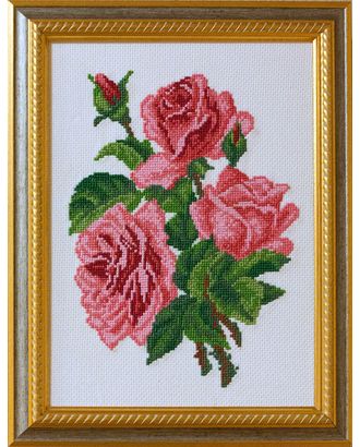 Рисунок на канве МАТРЕНИН ПОСАД - 0560-1 Розовые розы арт. МГ-38838-1-МГ0362018