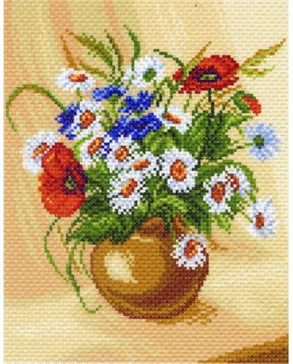 Рисунок на канве МАТРЕНИН ПОСАД - 1219-1 Букет полевых цветов арт. МГ-38848-1-МГ0362028