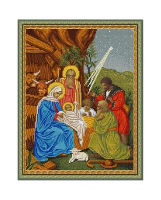 Рисунок на ткани (Бисер) КОНЁК Рождество Христово 29х39 см арт. МГ-48059-1-МГ0595360