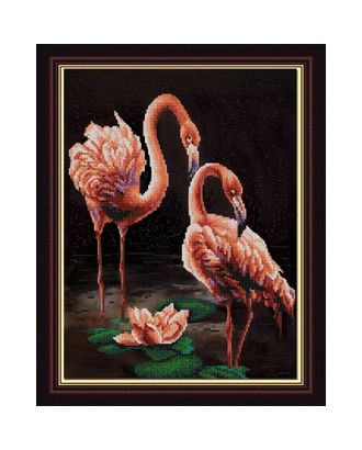 Рисунок на ткани (Бисер) КОНЁК Фламинго 29х39 см арт. МГ-49243-1-МГ0602743