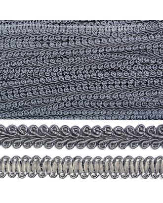 Тесьма Шанель плетеная ш.1,2см 0384-0016 цв.F311 т.серый 18.28м арт. МГ-80260-1-МГ0612056