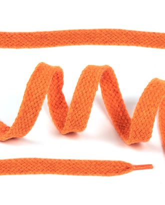 Шнурки плоские ш.1,2см х/б дл.150см цв.008 оранжевый (10 комп) арт. МГ-10264-1-МГ0683295