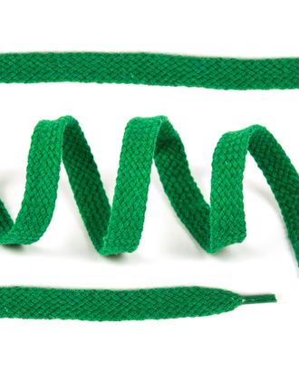 Шнурки плоские ш.1,2см х/б дл.150см цв.018 св.зеленый (10 комп) арт. МГ-10269-1-МГ0683301