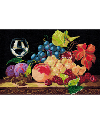 Набор для вышивания мулине НИТЕКС Натюрморт с виноградом 26х40 см арт. МГ-63715-1-МГ0714744