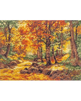 Набор для вышивания ПАЛИТРА Осенний пейзаж 36х26 см арт. МГ-65019-1-МГ0722350