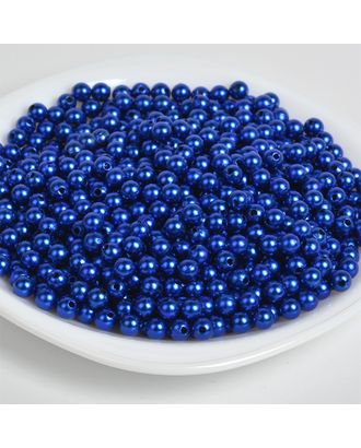 Бусины MAGIC 4 HOBBY круглые перламутр 6мм цв.A33 синий уп.500г (4838шт) упак (1 упак) арт. МГ-130300-1-МГ0736500