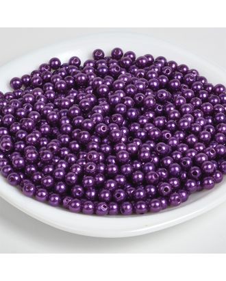 Бусины MAGIC 4 HOBBY круглые перламутр 8мм цв.133 фиолетовый уп.500г (2130шт) упак (1 упак) арт. МГ-130310-1-МГ0736529