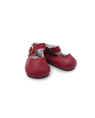 Туфли для куклы с пряжкой 65х30мм цв.т.красный 1 пара арт. МГ-13699-1-МГ0738913