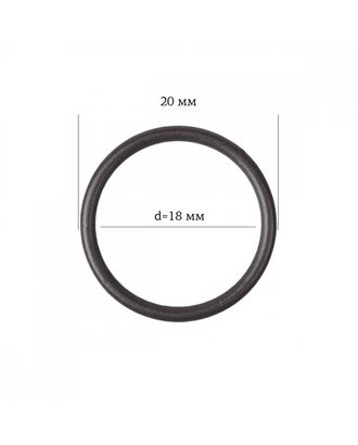 Кольцо для бюстгальтера металл ARTA.F.2976 Ø17,8мм, цв.111 шоколадно-коричневый, уп.50шт арт. МГ-115955-1-МГ0776815