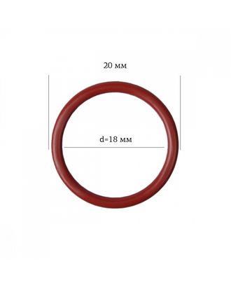 Кольцо для бюстгальтера металл ARTA.F.2976 Ø17,8мм, цв.101 темно-красный, уп.50шт арт. МГ-115960-1-МГ0776847