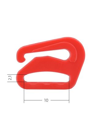 Крючок для бюстгальтера пластик ARTA.F.SF-1-3 d10мм, цв.100 красный, уп.50шт арт. МГ-116190-1-МГ0806297