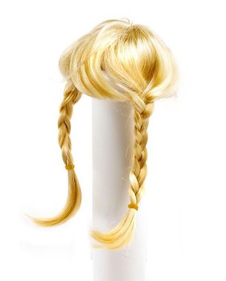 Волосы для кукол П80 (косички) цв.блондин арт. МГ-90771-1-МГ0811446