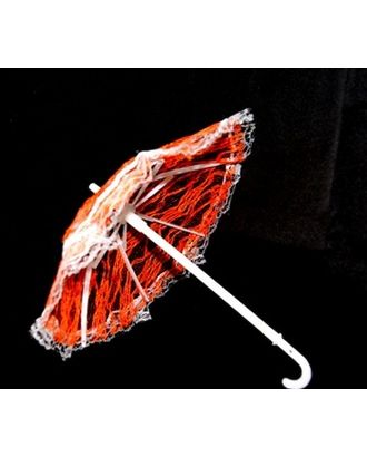 Зонт большой 26см гипюр цв.оранжевый арт. МГ-92811-1-МГ0812367