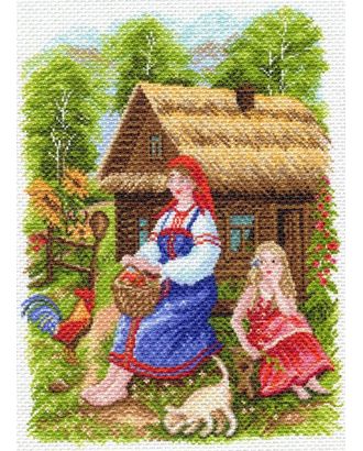 Рисунок на канве МАТРЕНИН ПОСАД - 1554 Деревенский пейзаж упак (1 шт) арт. МГ-130529-1-МГ0840964