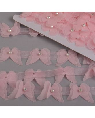 Купить Кружево 3D Бабочки 9,14м (02 нежно-розовый) арт. МГ-116384-1-МГ0912350 оптом в Новочеркасске