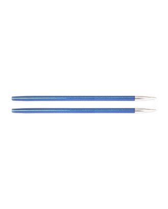 47523 Knit Pro Спицы съемные "Zing" 4мм для длины тросика 20см, алюминий, сапфир (темно-синий), 2шт арт. МГ-106290-1-МГ0954076