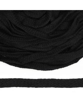 Шнур плоский х/б турецкое плетение TW ш.1,5см (032 черный) арт. МГ-119142-1-МГ0960963