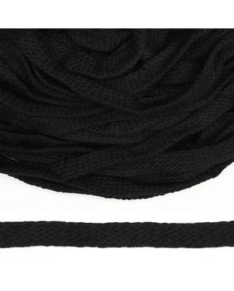 Шнур плоский х/б ш.1,5см турецкое плетение (032 черный) (50м) арт. МГ-111845-1-МГ0961177