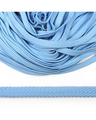 Шнур плоский полиэфир 10 мм турецкое плетение цв.038 голубой уп.50 м арт. МГ-126052-1-МГ0961193