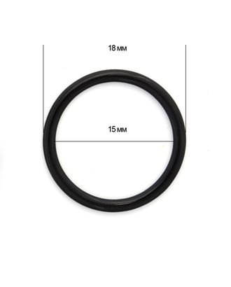 Кольцо для бюстгальтера металл TBY-H14 d15мм, цв.02 черный, уп.100шт арт. МГ-117175-1-МГ0968871