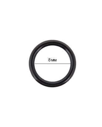 Кольцо для бюстгальтера пластик TBY-12671 d8мм, цв.черный, уп.100шт арт. МГ-117184-1-МГ0968903