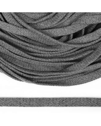 Шнур плоский х/б турецкое плетение TW ш.1,2см 50м (029 серый) арт. МГ-112707-1-МГ0975151