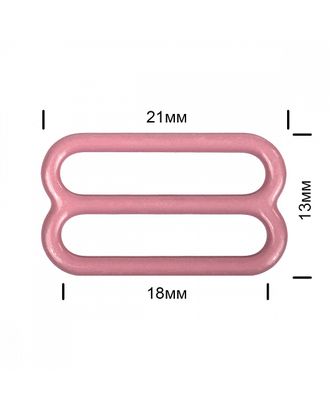Пряжка регулятор для бюстгальтера металл TBY-57776 18мм цв.S256 розовый рубин, уп.100шт арт. МГ-117478-1-МГ0976989