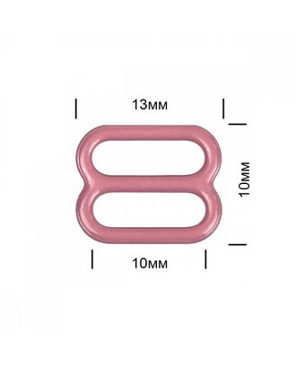 Пряжка регулятор для бюстгальтера металл TBY-57760 10мм цв.S256 розовый рубин, уп.100шт арт. МГ-117484-1-МГ0977001