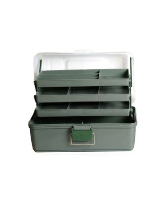 Коробка для мелочей ЯР-3 (365х200х200) / 3 лифта цв. белый/зеленый арт. МГ-118332-1-МГ0991167