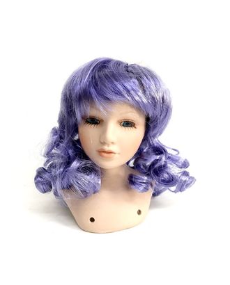 Парик "Локоны" для кукол П 80 цв.фиолетовый арт. МГ-9156-1-МГ0638492