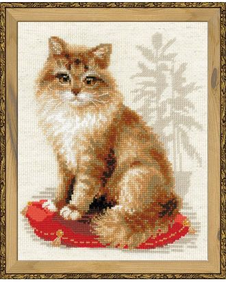 Набор для вышивания РИОЛИС Кошка домашняя 24х30 см арт. МГ-14967-1-МГ0156518