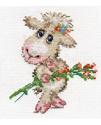 Набор для вышивания АЛИСА Милая овечка 10х12 см арт. МГ-15332-1-МГ0157910