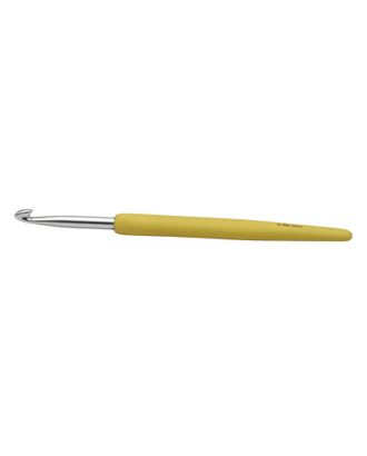 30911 Knit Pro Крючок для вязания с эргономичной ручкой Waves 5мм, алюминий, серебристый/ракитник арт. МГ-18362-1-МГ0174033